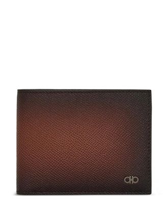 Ferragamo two-tone Gancini wallet - men - CALFSKIN - One Size - Brown