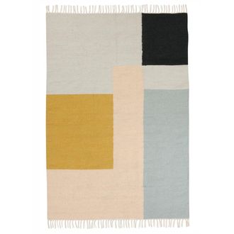 Ferm Living Kelim Rug, Squares, 160 x 250 cm