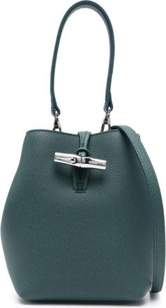 Longchamp Borsa a secchiello Le Roseau XS - Blu