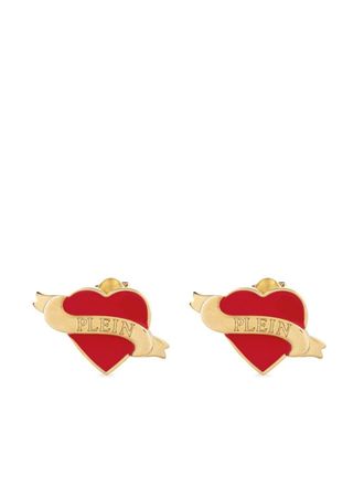 Philipp Plein Valentine earrings - women - Gold Plated Steel - One Size