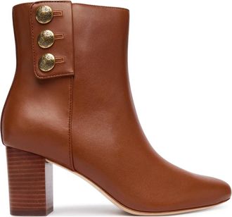 Ralph Lauren Tronchetto Kenni - Dames - Laarzen met Hak - Bruin - 41 EU - Leer - Schoenen