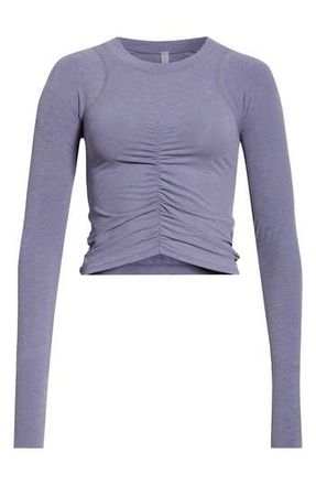 Free People FP Movement Tempo Ruched Long Sleeve T-Shirt in Graphite at Nordstrom Rack, Size X-Large