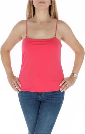 Kocca Top met bandjes van polyestermix - Dames - Tops zonder mouwen - Roze - L - Polyester - Tops