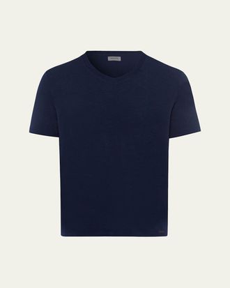 Hanro Mens Casual V-Neck T-Shirt