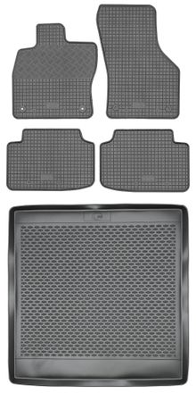 OEM Set Di Tappetini In Gomma Per Auto E Tappetino Per Bagagliaio Per Skoda Octavia Iii Kombi Dal 2013 Al 2020