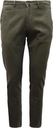 BRIGLIA 1949 Slim Groene Broek Made in Italy - Heren - Chinos - Groen - 2XL - Broeken