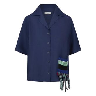 Laneus Mujer, Blusas y Camisas, Azul, Talla: M