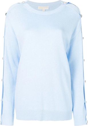 Michael Kors Crew Neck Sweater - Dames - Truien - Blauw - Maat: M Katoen