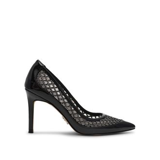 Steve Madden Womens Saxxon 018 Heels - Black - Size UK 5