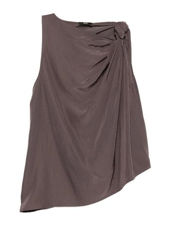 Eleh Draped Detail Top With Asymmetric Hem