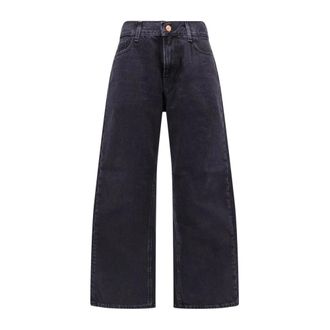 3x1 Aime Wide-leg Jeans - Dames - Jeans - Zwart - Maat: W28 Katoen