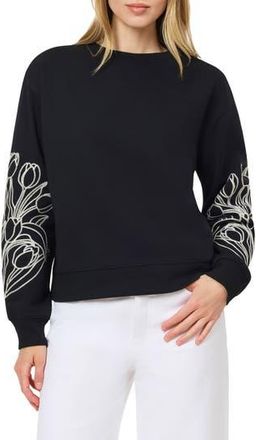 Scotch & Soda Embroidered Sweatshirt in Black Night at Nordstrom Rack, Size X-Small