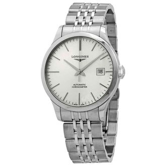 Longines Record Automatic Chronometer Silver Dial Mens Watch L28204726