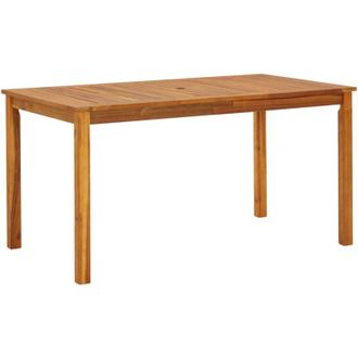 vidaXL Mesa De Jard&iacute;n Madera Maciza De Acacia 140x80x74 Cm Vidaxl
