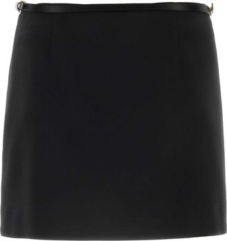 Givenchy Womens Skirt Black Silk