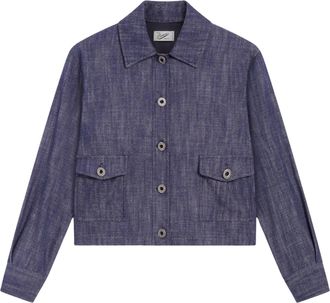 Pence Ambra Spicy Blue Denim Overshirt