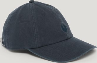 Belstaff Street Cap Unisexs Fade Out Cotton Canvas Dark Ink Size One Size