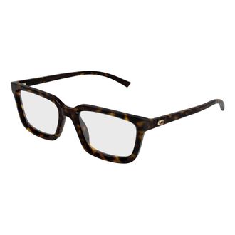 Gucci Rechthoekig Optisch Montuur - Heren - Brillen - Bruin - 51 MM - Accessoires