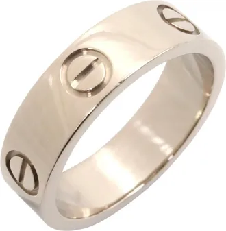 Cartier Silver White Gold (18K) Band Ring (Pre-Owned)