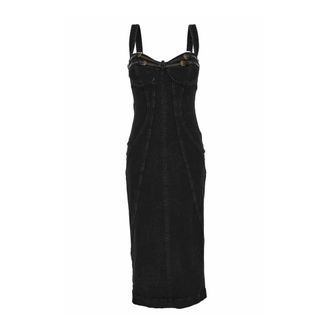 Versace Jeans Couture Jurken - Dames - Casual kleedjes - Zwart - S - Kleedjes