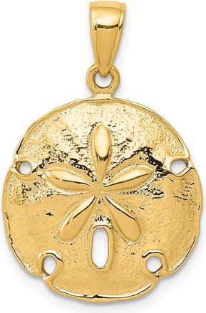 Diamond2Deal 14k Yellow Gold S Dollar Pendant