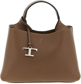 Tod's Brown Logo Micro Tote