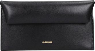 Jil Sander Bolso de mano de piel tipo sobre - Bags - Mujer - Negro - ONE SIZE