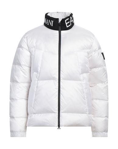 Down Jacket Armani White Coat Armani Exchange Long Puffer Down
