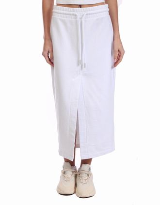 Off-white Womens Diagonal Pocket Sweat Skirt - White/Multi - Size: 10