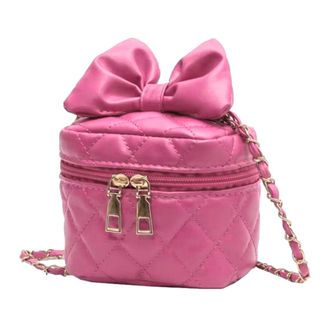 Generic Bucket Purse,Bags - West Bucket Style PU Leather Bow Hobo Small Square Bags Handbags for Women, Pink, Refer to description, Unisex