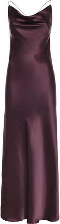Pinko Farro Jurk - Dames - Casual kleedjes - Paars - L - Satijn - Kleedjes