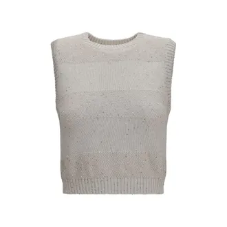 Brunello Cucinelli Beige Cotton Womens Sweatshirt