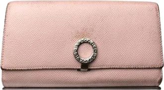 Bulgari Pre-owned Wallets, female, Pink, Size: ONE SIZE Pre-owned Vintage Wallet