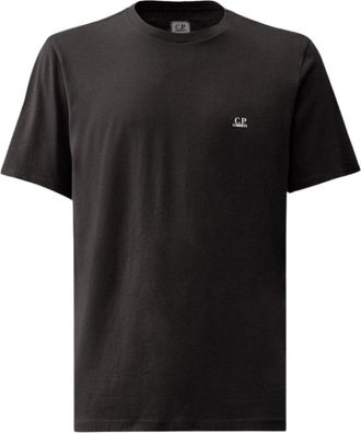 C.P. Company Goggle Hood Graphic T-shirt - Heren - T-shirts - Zwart - S - Katoen - Tops