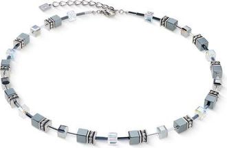 Coeur de Lion Geocube Necklace in Platinum at Nordstrom