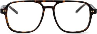 Tommy Hilfiger navigator-frame glasses - Brown