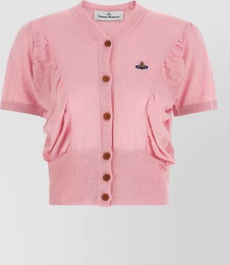 Vivienne Westwood pamela short sleeve sweater ruffle detail