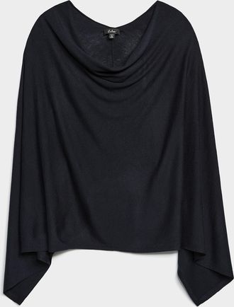 Simons Womens Merino-blend fine-knit poncho