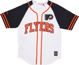 Mitchell & Ness NHL Oefendag Knoopsluiting Jas - Heren - Fitness - Veelkleurig - XL - Katoen - Fitness