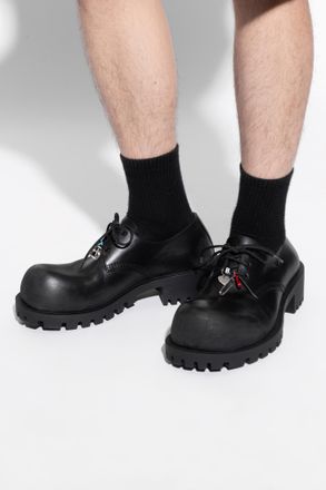 Balenciaga Hummer Derby Shoes, Mens, Black