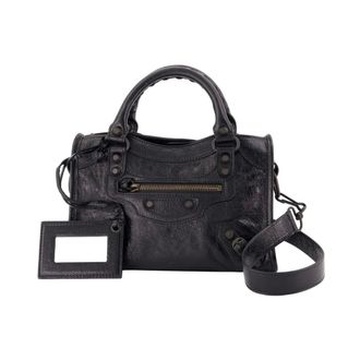 Balenciaga Handbags, female, Black, Size: ONE SIZE Le City East West Shoulder Bag