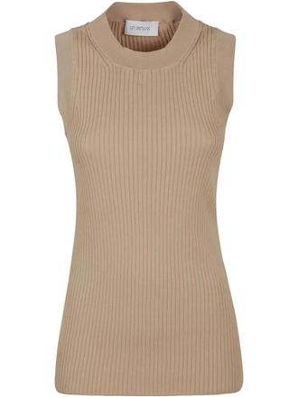 Sportmax Geribbelde top - Beige
