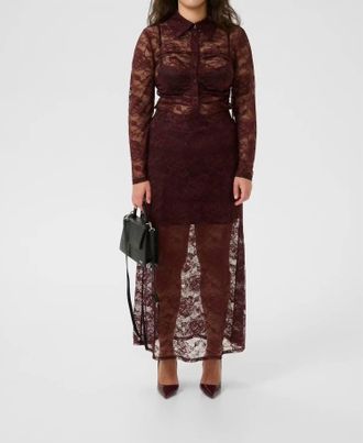 Gestuz Leala Maxi Skirt In Aronia