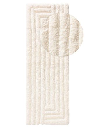 benuta Alfombra de pasillo crema 70x200