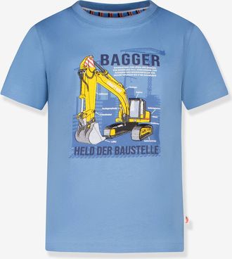 Salt And Pepper T-Shirt mit Bagger-Stickerei Jungen Salt and Pepper himmelblau
