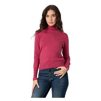 Kocca Turtlenecks, female, Red, XL, High Neck Contoured Top