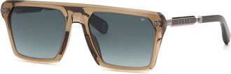 Philipp Plein SPP228 09X8 Mens Sunglasses Brown Size 59