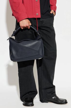 Loewe Puzzle Large Bag, Mens, Navy Blue