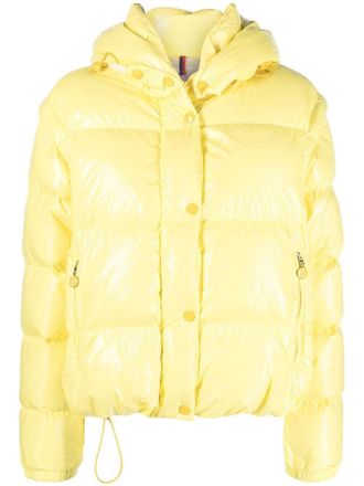 Moncler Donsjack met capuchon - Geel