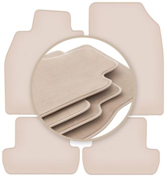 OEM Alfombrillas Beige Premium Para Renault M&eacute;gane Iii Hatchback, Coup&eacute;, Grand Tourer, Familiar 2008-2015